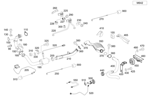 Exhaust System for Six-Cylinder Diesel Vehicles for 2018 Mercedes-Benz G550 4x4 #0