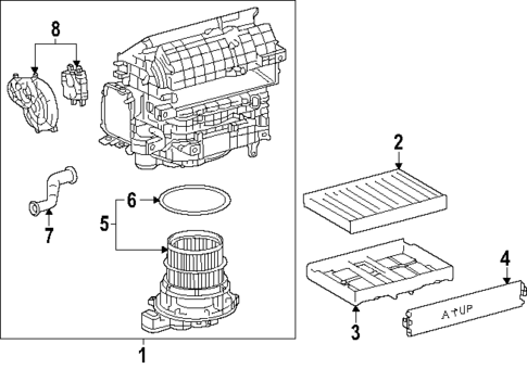 Blower Motor & Fan for 2025 Toyota 4Runner #0