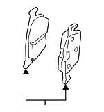 3Q0698451M - : Brake Lining for Audi: Q3 Image