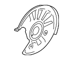5Q0615612S - Brakes: Brake Dust Shield for Audi Image