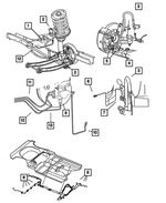 4509802AE - : Brake Hose, Right Rear, Drum for Mopar Image