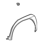 7560576020A0 - : Wheel Opening Molding for Lexus: UX200, UX250h, UX300h Image