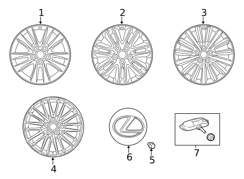 Wheels for 2013 Lexus LS460 #0