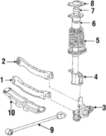 4873032040 - Suspension: Rear Lateral Arm for Toyota: Camry Image