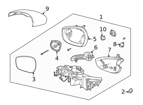 Outside Mirrors for 2023 Ford Mustang Mach-E #0