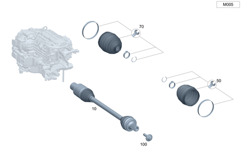 Axle Shaft for 2025 Mercedes-Benz EQB 300 #0