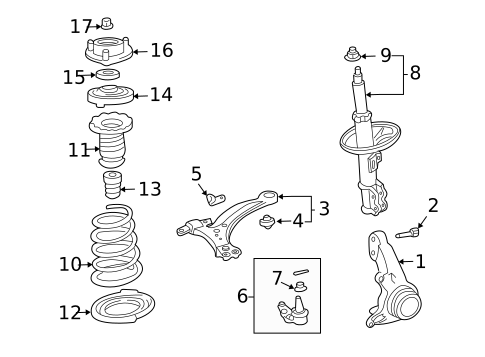 Suspension Components for 2007 Toyota Solara #0