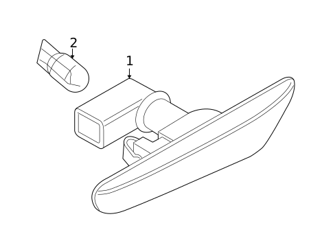 Side Repeater Lamps for 2007 BMW 328i #1
