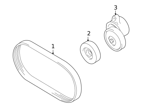 Belts & Pulleys for 2004 Suzuki Verona #0