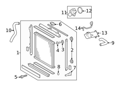 Radiators, Coolers & Related Components for 2019 Toyota Land Cruiser #0