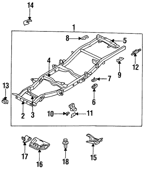 Frame & Components for 1986 Mazda B2000 #0