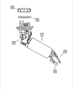 RL018691AB - Fuel: Fuel Pump/level Unit Module Kit for Mopar Image