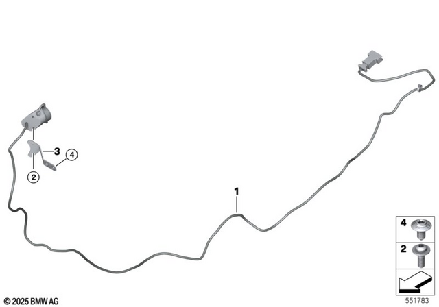 7149141517 - Audio, Navigation, Information Systems: Oval-Head Screw with Washer -  for BMW-Motorrad Image