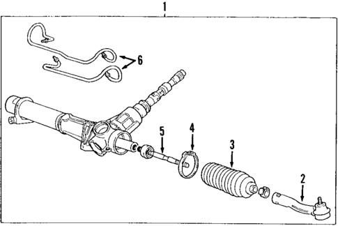 Steering Gear & Linkage for 1998 Volvo V90 #2