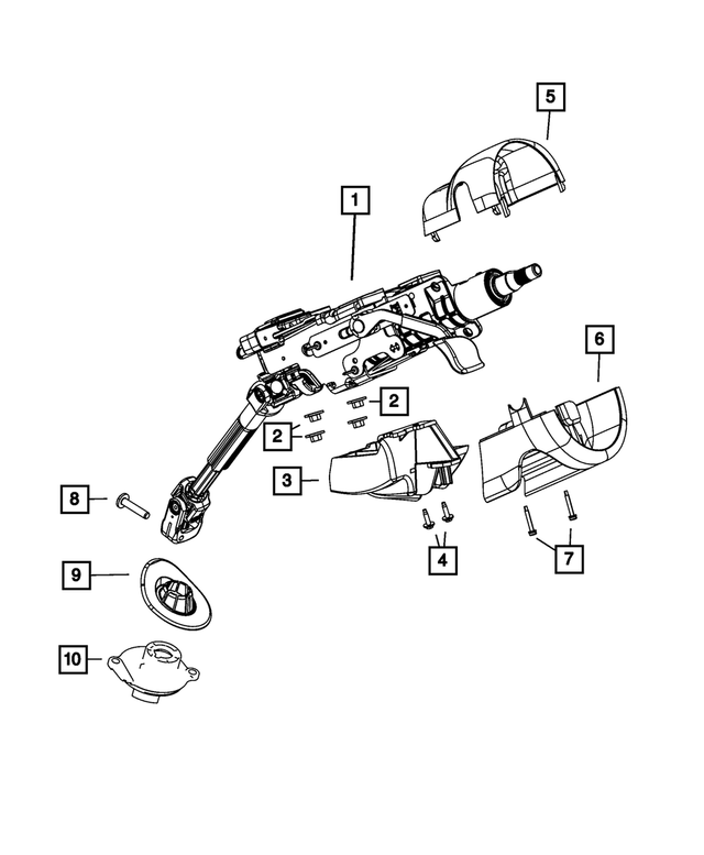68081232AI - Steering: Steering Column for Mopar Image image