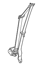 C2D30951JMN - : Lap &amp; Shoulder Belt for Jaguar: XJ, XJR, XJR575 Image