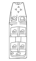 61316795753 - Body: Window Switch for BMW: i4 Image