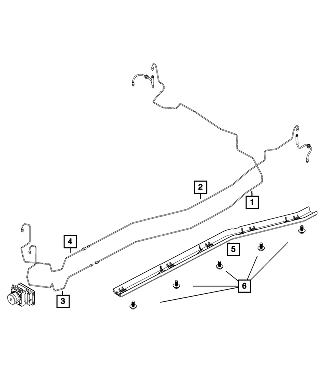 68439563AA - Brakes: Brake Tube for Mopar Image