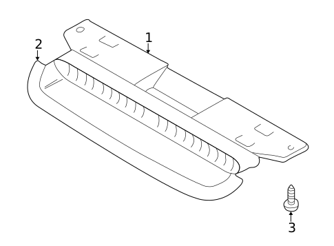 High Mounted Stop Lamp for 2000 Volvo S70 #0
