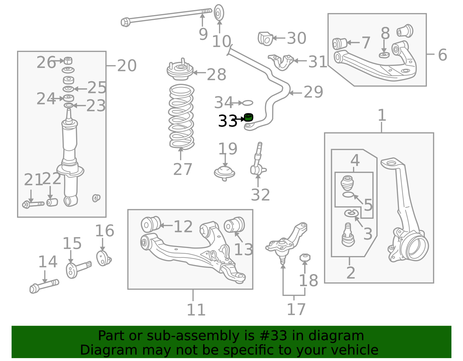 90948-01003 - Stabilizer Link Cushion 1991-2007 Toyota | Longo