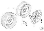 36116777783 - : Steel Rim Schwarz 369072 for BMW Image