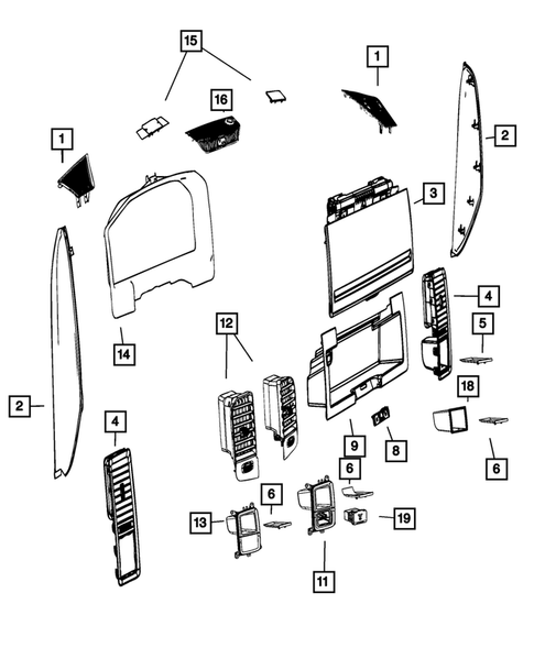 Instrument Panel for 2016 Ram 1500 #0