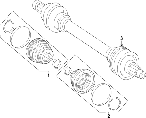Drive Axles for 2024 Mercedes-Benz EQS 450+ SUV #0