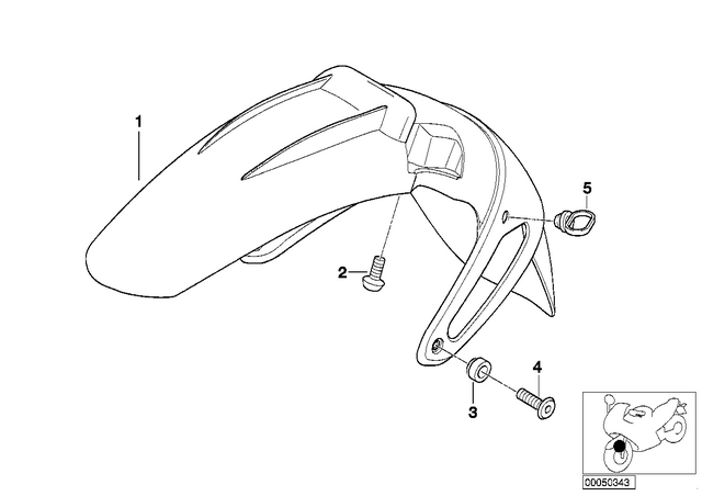 46612328682 - : Lower Mudguard for BMW-Motorrad Image