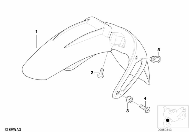 46612328682 - : Lower Mudguard for BMW-Motorrad Image