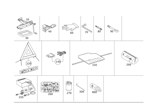 Tools and Accessories for 2011 Mercedes-Benz S550 #0