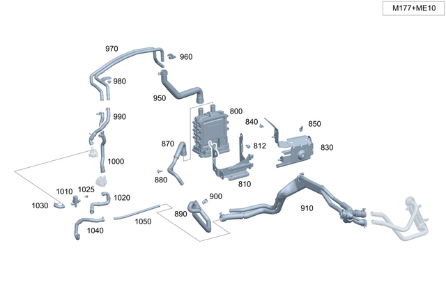 2905012101 - : Coolant Line for Mercedes-Benz Image