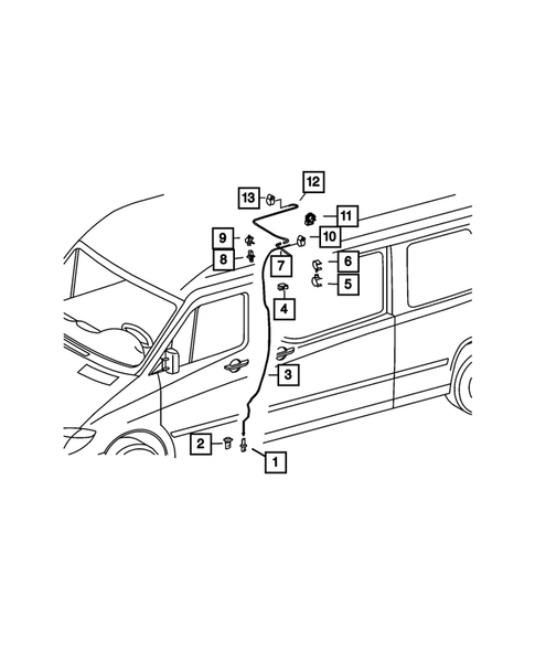 Air Conditioner and Heater Plumbing for 2007 Dodge Sprinter 3500 #8