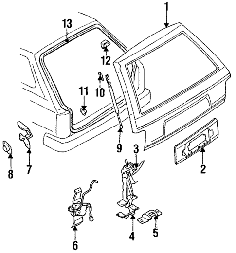 Gate & Hardware for 1986 Nissan Maxima #0