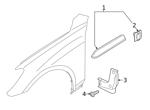 Exterior Trim - Fender for 2015 Hyundai Genesis #0