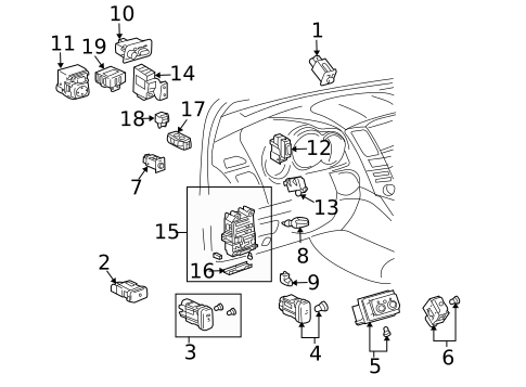 Flashers for 2008 Lexus RX400h #0