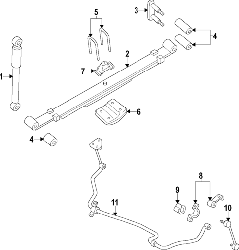 Rear Suspension for 2018 Nissan TITAN XD #0