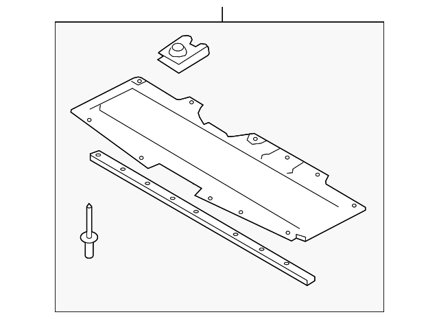 BCKB-56-11Y - Radiator Support Splash Shield - 2019-2025 Mazda 3
