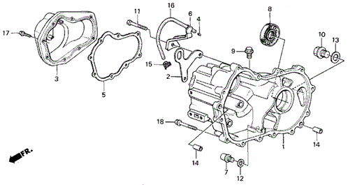 MT Transmission Housing for 1988 Acura Integra #0