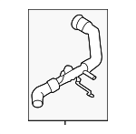 MB3Z8260S - Belts &amp; Cooling: Radiator Coolant Hose for Ford Image