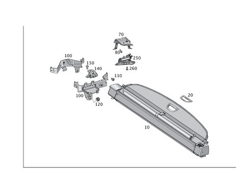 Luggage Compartment Cover for 2018 Mercedes-Benz GLE550e #0