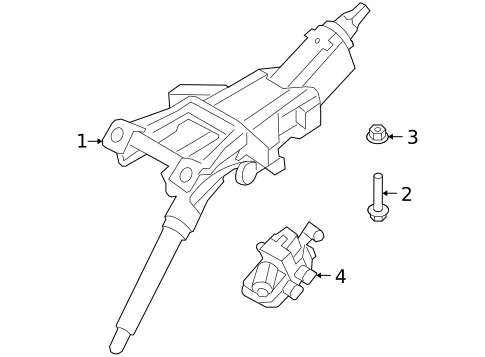 Steering Column Assembly for 2009 Volvo S80 #0