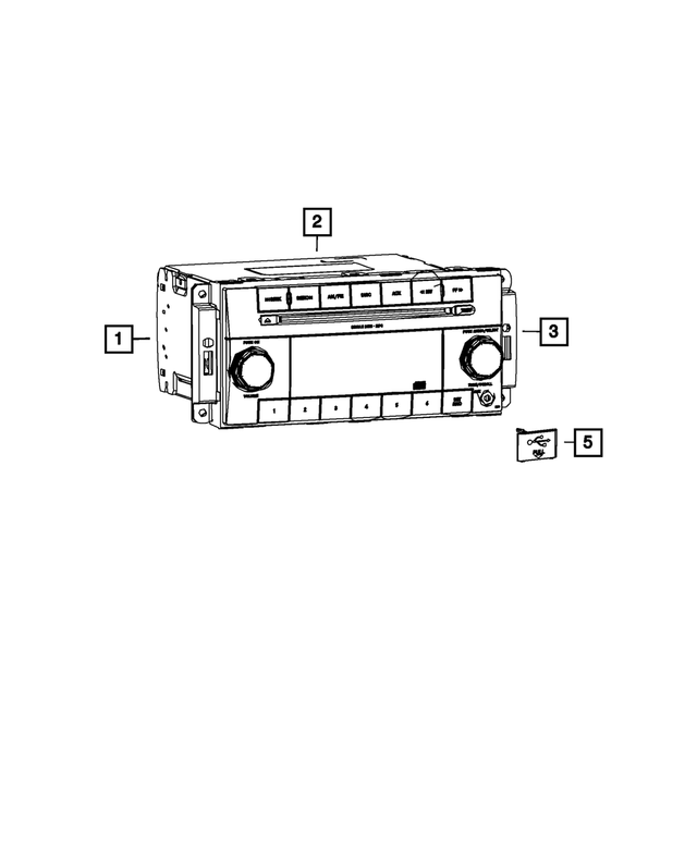 5064955AK - Electrical: Multi Media Radio for Mopar Image