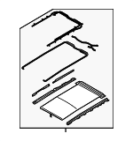 81650S1010YGE - : Sunshade for Hyundai: Santa Fe Image