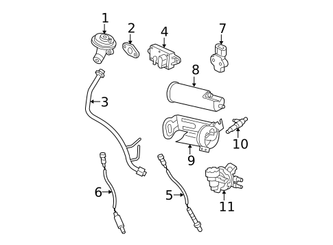 EGR & Related Components for 2001 Ford Ranger #0