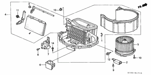 Heater Blower for 2001 Honda CR-V #0