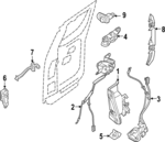 825719BU1A - : Upper Striker for Nissan Image