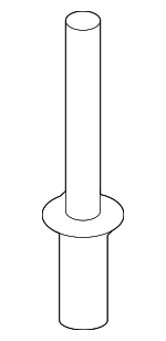 86829G3000 - Body: Fender Liner Rivet for Kia Image