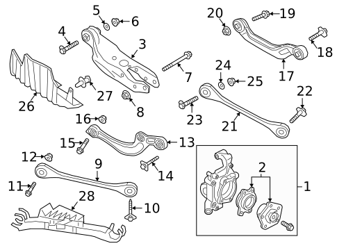 Rear Suspension for 2019 Audi A4 Quattro #2