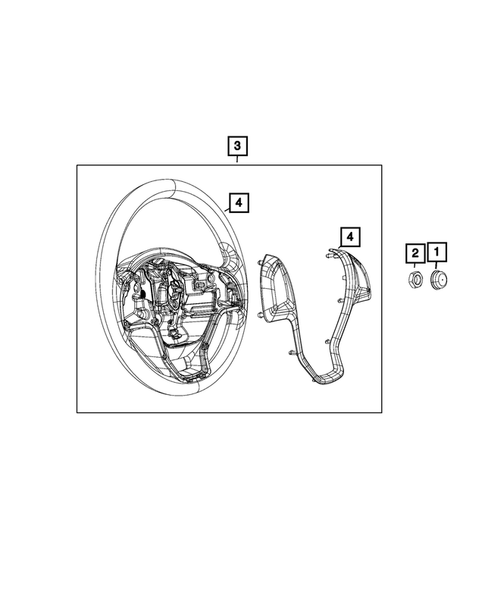 Steering Wheel for 2021 Ram ProMaster City #0