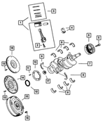 5019316AA - Engine 3.7L Six Cylinder: Piston Pin And Rod for Mopar Image